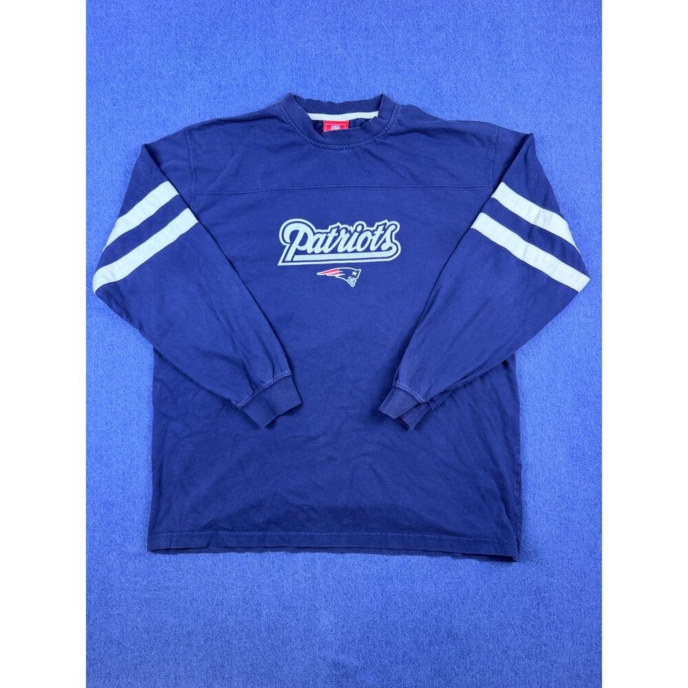 Vintage NFL New England Patriots Men L Long Sleeve Football Shirt 90s